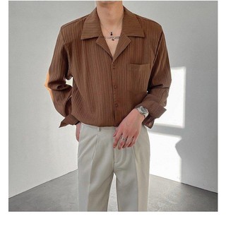 Sơ mi nam cổ vest sang trọng tay dài DEC
