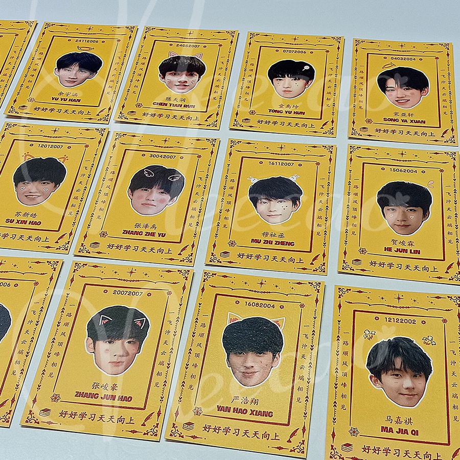 1Thẻ Cầu Bias Card TF Family TNT TF Gia Tộc F3 Thời Đại Thiếu Niên Đoàn Thành Viên Teens In Times Designed Unoff Neecao