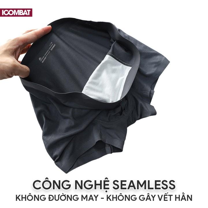 Bộ 3 quần boxer nam iCombat Trunk Modal sợi gỗ sồi mềm mại kháng khuẩn combo sịp nam cao cấp