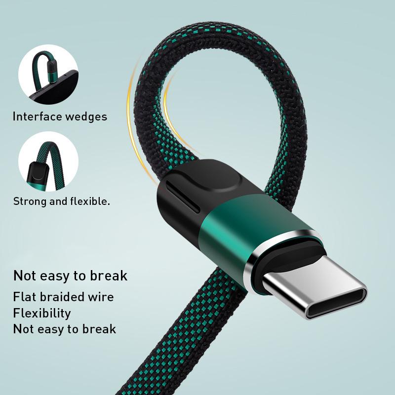 Dây Cáp Sạc Nhanh 5A 3 Trong 1 Cho iPhone 14 13 12 11 Huawei Xiaomi Samsung