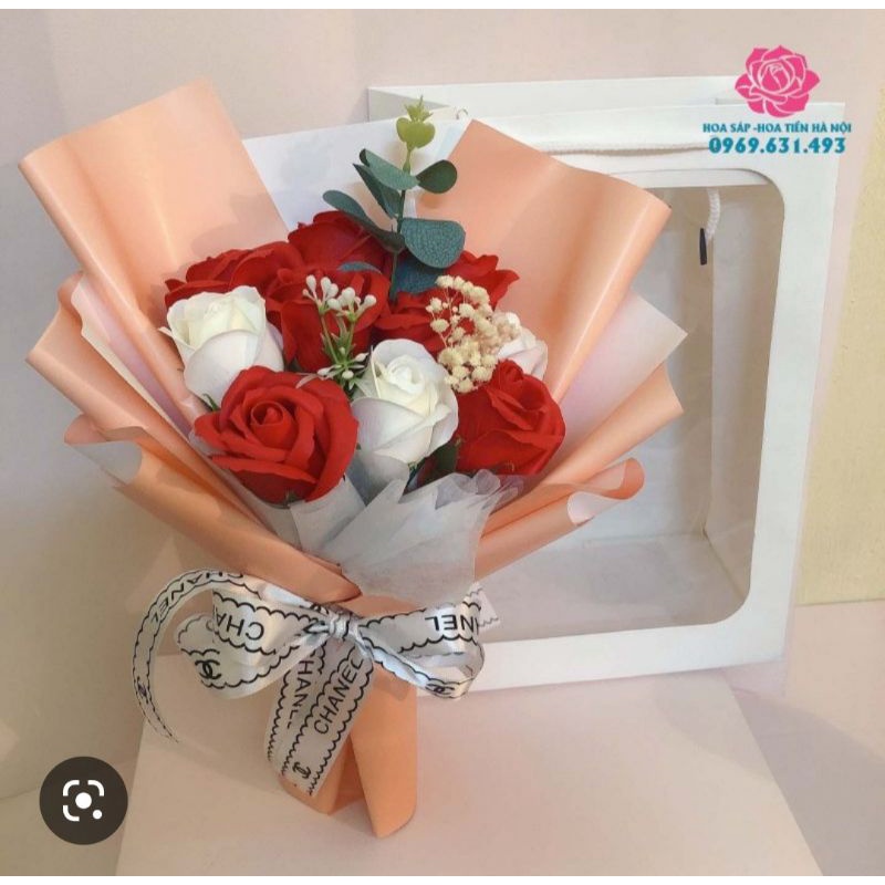 1 MÉT RUY BĂNG LỤA BÓ HOA HÀN QUỐC - DÂY NƠ LỤA CÓ HỌA TIẾT GÓI QUÀ