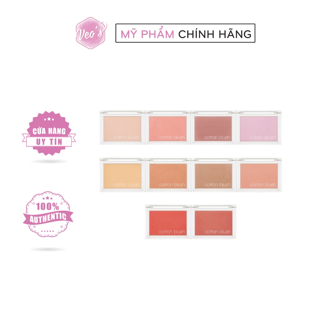 Phấn má Missha Cotton Blusher  4g