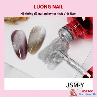 Sơn móng tay gel AS sơn mắt mèo Kim Cương bạc mã JSM 15ml