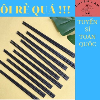 Đũa phíp nhựa đen - đũa melamine kháng khuẩn Hàng Loại 1