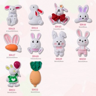 Set charm thỏ new trend 2023 trang trí móng