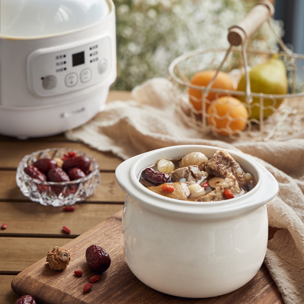 Nồi nấu chậm đa năng 0.8L Bear DDZ-A08T8 - Hàng chính hàng