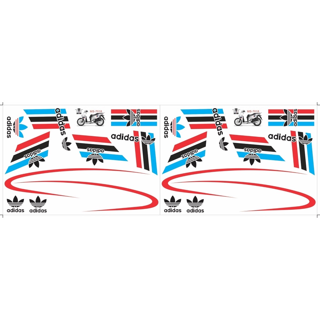 Tem SH mẫu Adidas 2020-2023 nhiều màu  Decal Hải Hằng.