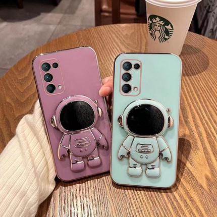 Ốp lưng Oppo Reno4 Reno5 Reno 6 Reno6 Z 5g giá đỡ phi hành gia