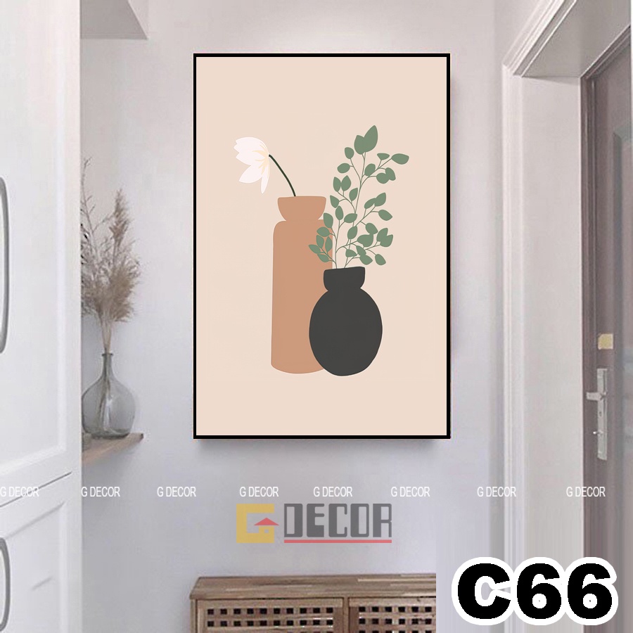 Tranh treo tường canvas 1 bức phong cách hiện đại Bắc Âu, tranh trừu tượng trang trí phòng khách, phòng ngủ, store C66