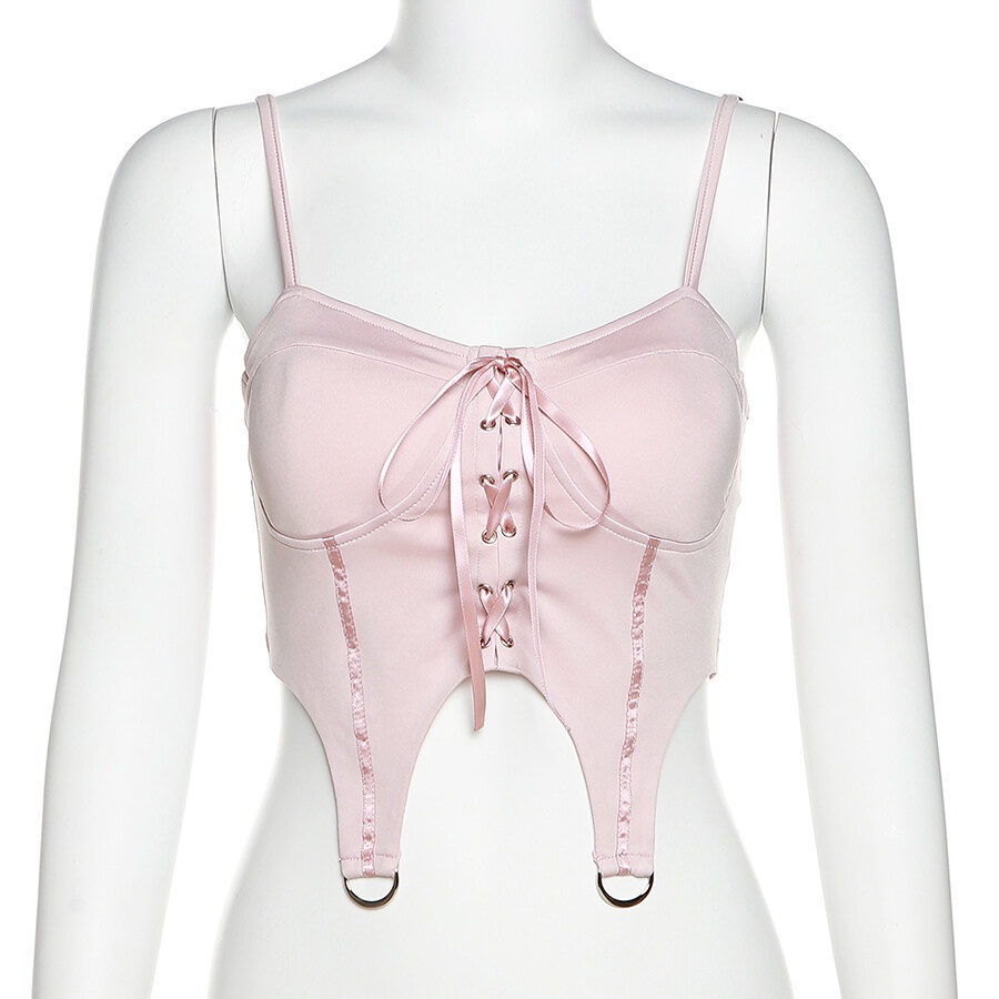 Áo Hai Dây Dáng Ôm Phong Cách Ngọt Ngào Quyến Rũ Dành Cho Nữ