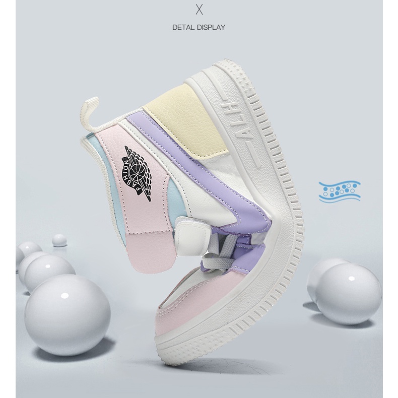 Giày Thể Thao Da Air 2023 Cổ Cao Size 27-38 Thời Trang Cho Bé