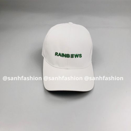 Mũ lưỡi trai thêu chữ RAINBOWS Nón kết chất kaki cao cấp thời trang form unisex nam nữ_sanhfashion