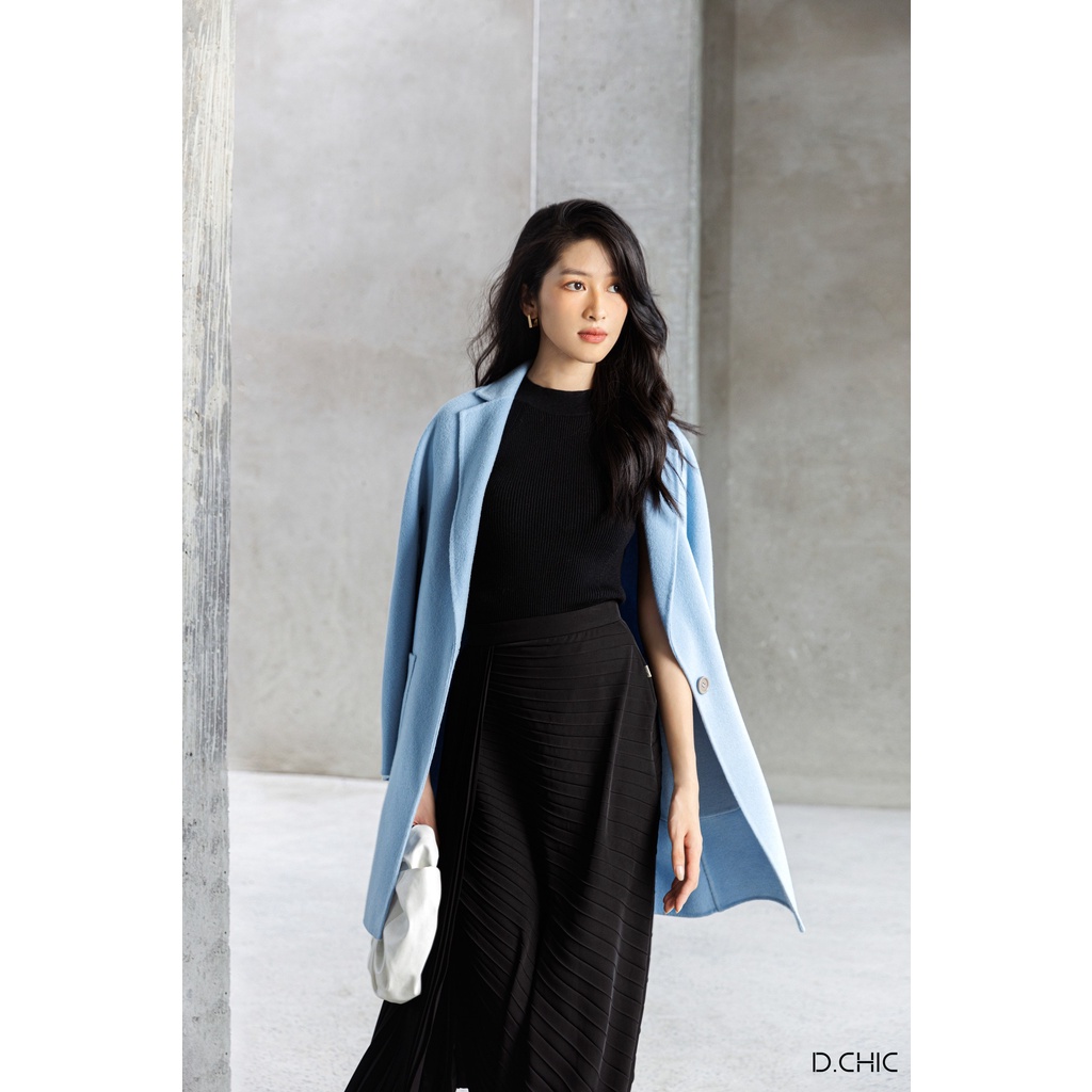 Áo khoác dạ Handmade 2022 2 túi ốp D.CHIC MS: 980259