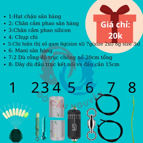 (Hỏa tốc) Combo Phụ Kiện Sét, Làm Trục Săn Hàng Cao Cấp cho AE ( ĐỒ CÂU NGUYỄN)