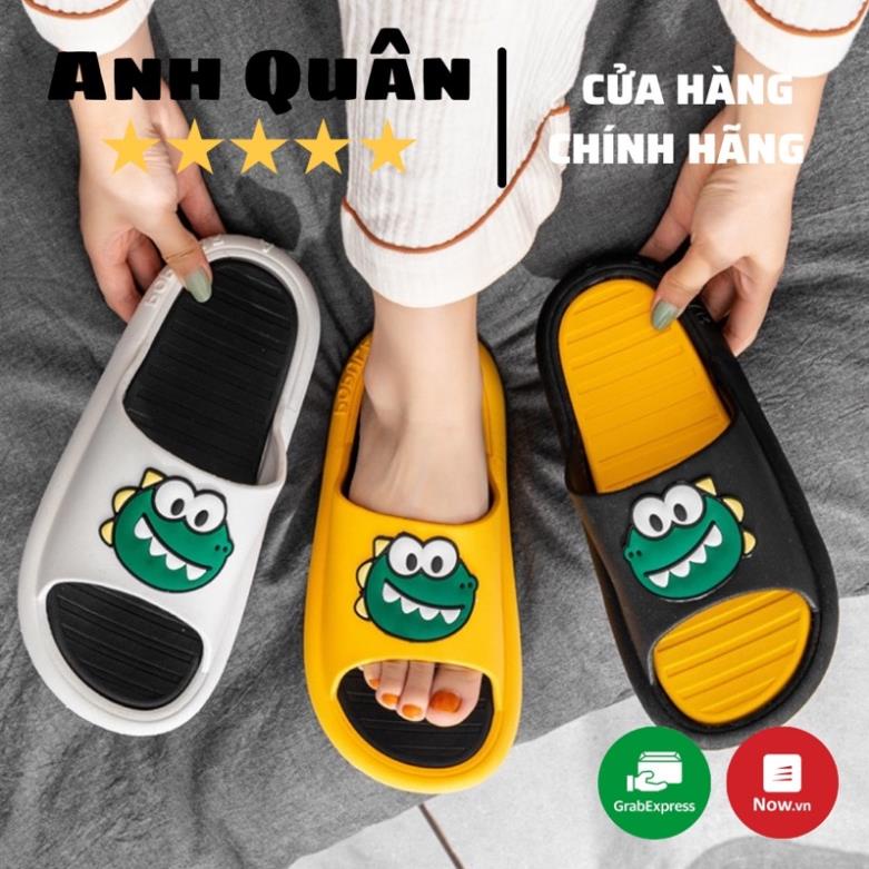 Dép cao su quai ngang nữ hình con khủng long đáng yêu đế siêu êm FORM BÉ TĂNG 1-2 SIZE