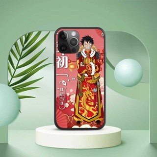 Ốp lưng Kính ONE PICE RED cho S amsung - O ppo - i Phone - R ealme Luffy Áo Đỏ