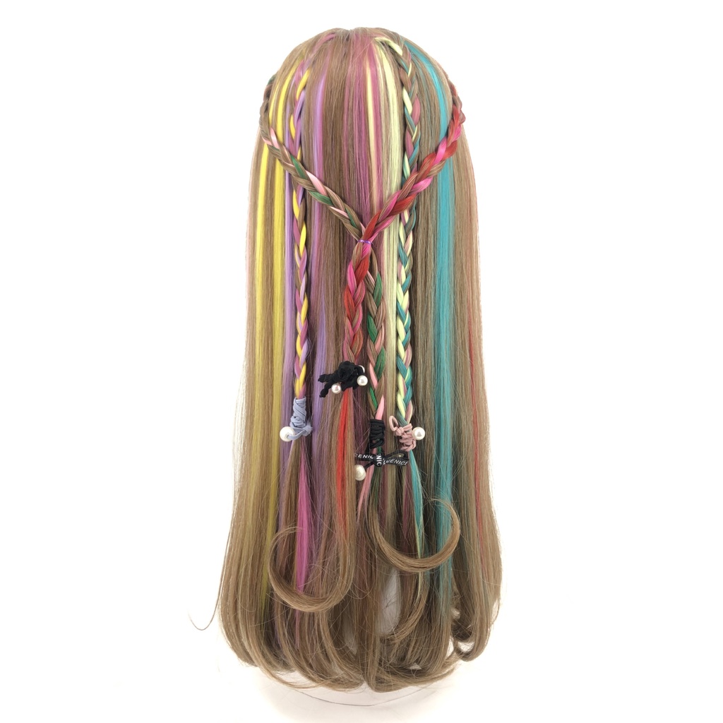 Tóc giả MISS FANCY thẳng màu gradient ấn tượng 50cm cho nữ