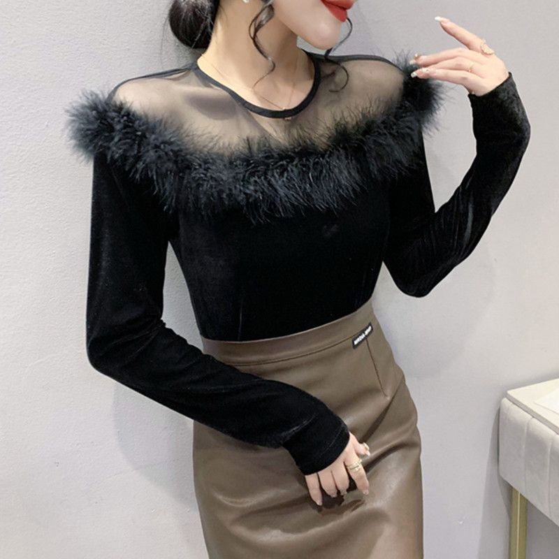 Áo Thun Nữ Tay Dài Hở Vai Thời Trang Quyến Rũ