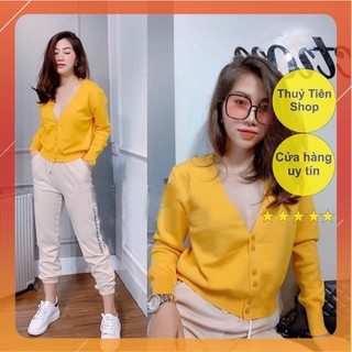 Áo cadigan 6 cúc len mịn mã 410 (hàng Quảng Châu)