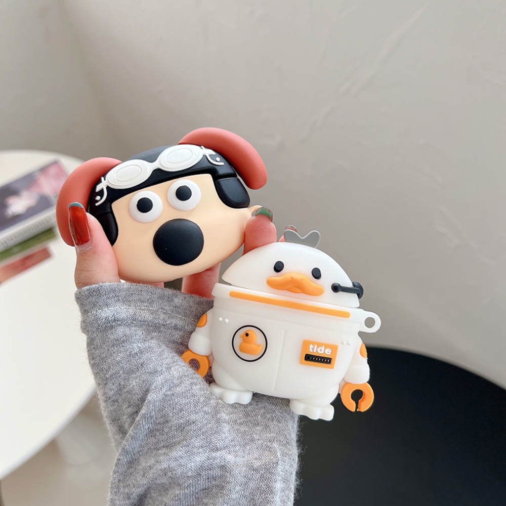 Vỏ Bảo Vệ Hộp Sạc Tai Nghe Bluetooth Xiaomi Buds 3 Pro / Mi Buds 4 Pro Bằng Silicon Chống Rơi Họa Tiết Hoạt Hình 3D Dễ Thương