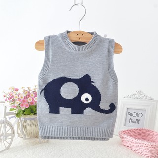 Áo gile len cao cấp cho bé từ 1-5 tuổi , áo khoác gile trẻ em, chất cotton len dày-mềm-ấm