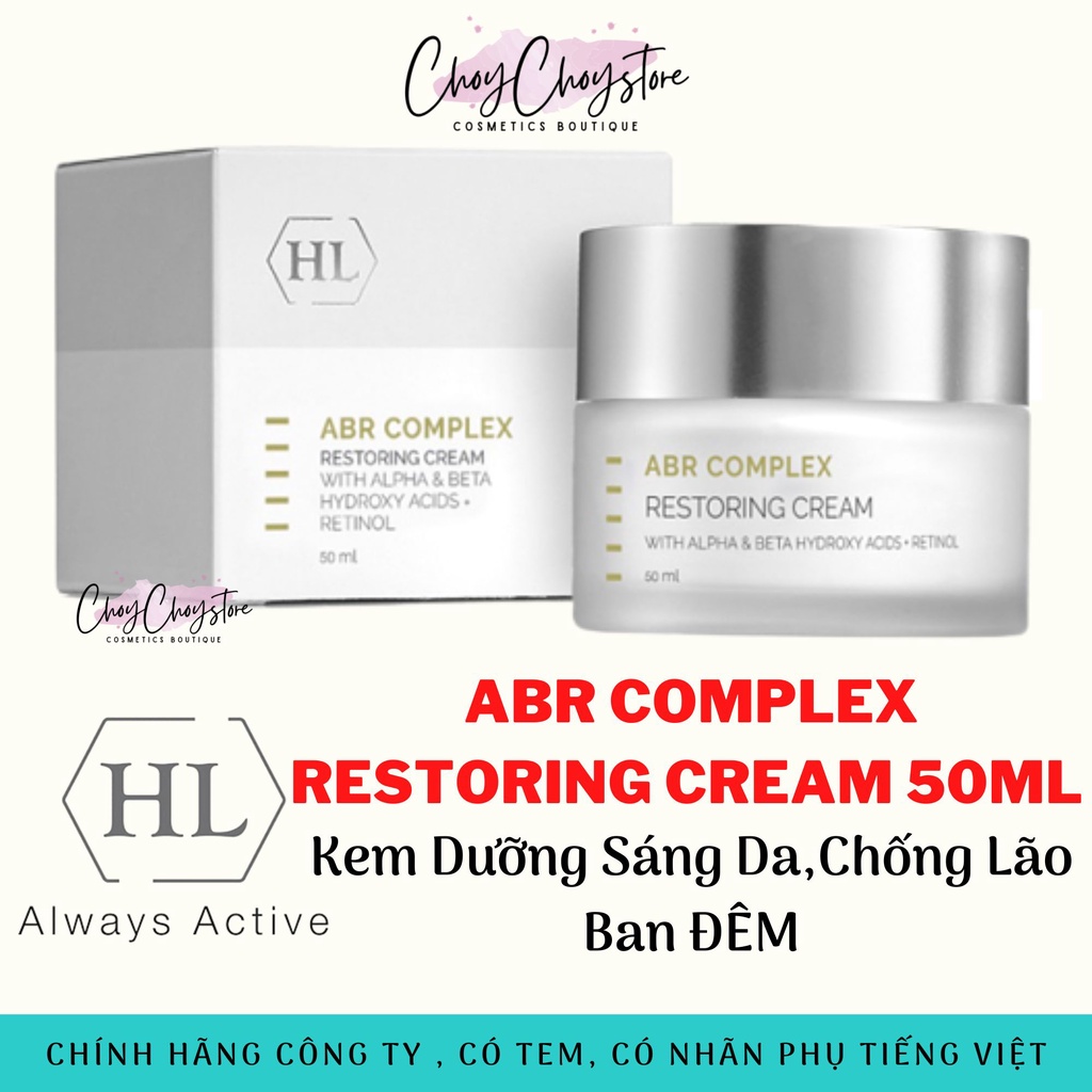 HL ABR COMPLEX RESTORING CREAM 50ML - Kem Dưỡng Sáng Da,Chống Lão Ban ĐÊM
