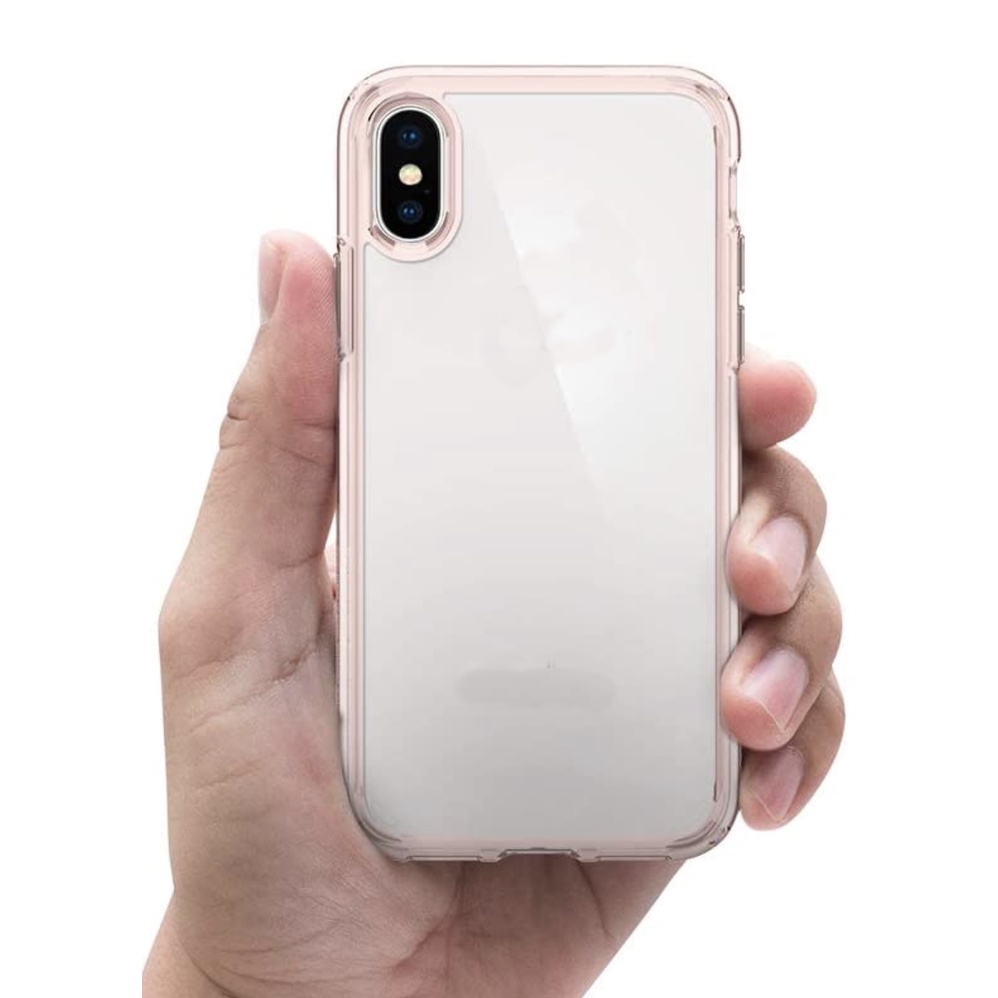 Ốp Lưng Cho iPhone X / Xs Spigen Ultra Hybrid _ Rose Crystal
