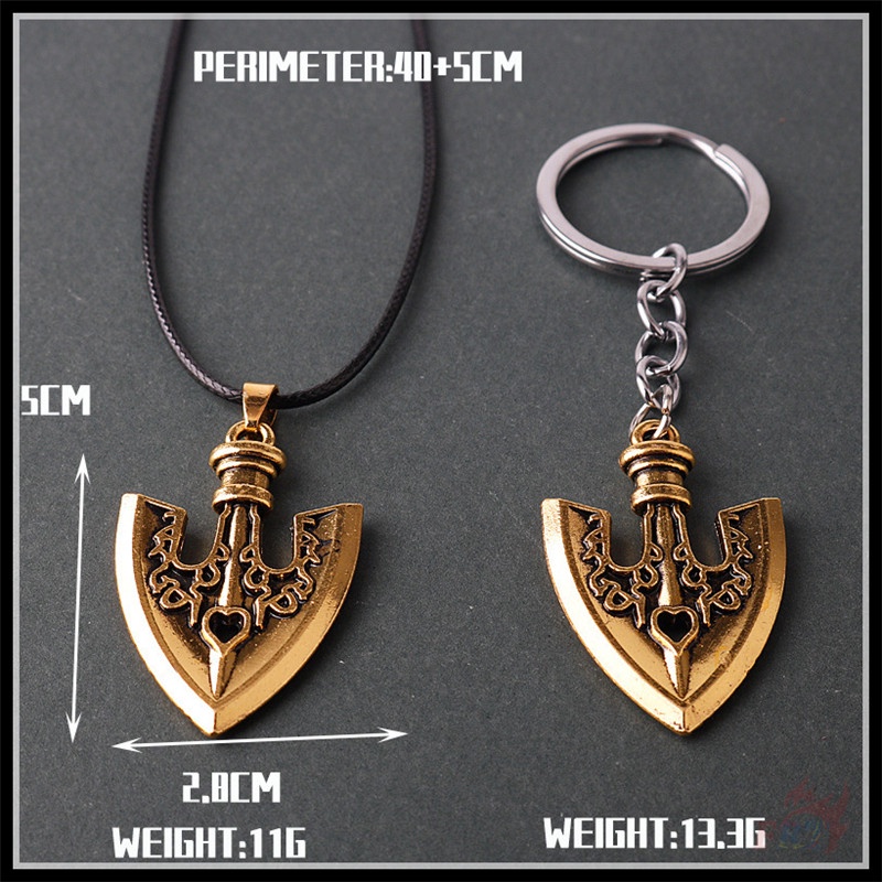 ✪ Dây Chuyền / Móc Khóa Màu Vàng Họa Tiết Jojo 'S Bizarre Adventure ✪ 1 Mặt Dây Chuyền Hợp Kim Hình Anime