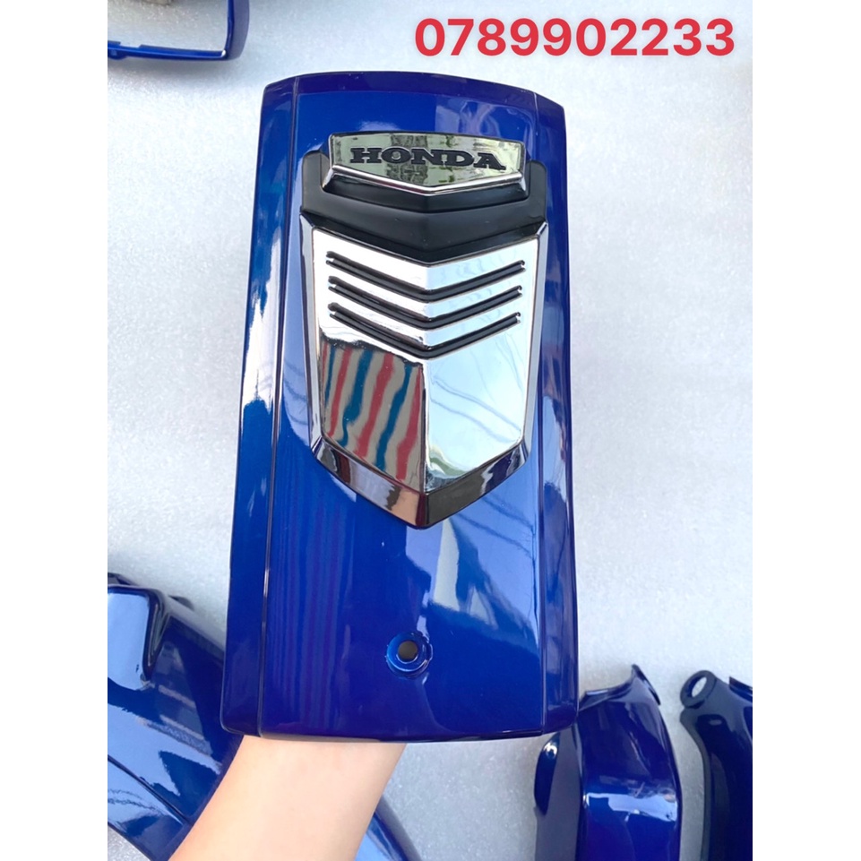 DÀN ÁO XE SUPER DREAM MÀU XANH DƯƠNG CÓ ĐÈN ĐẶC BIỆT