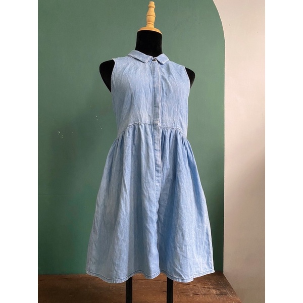 Đầm sơ mi giả jean (DAM058)