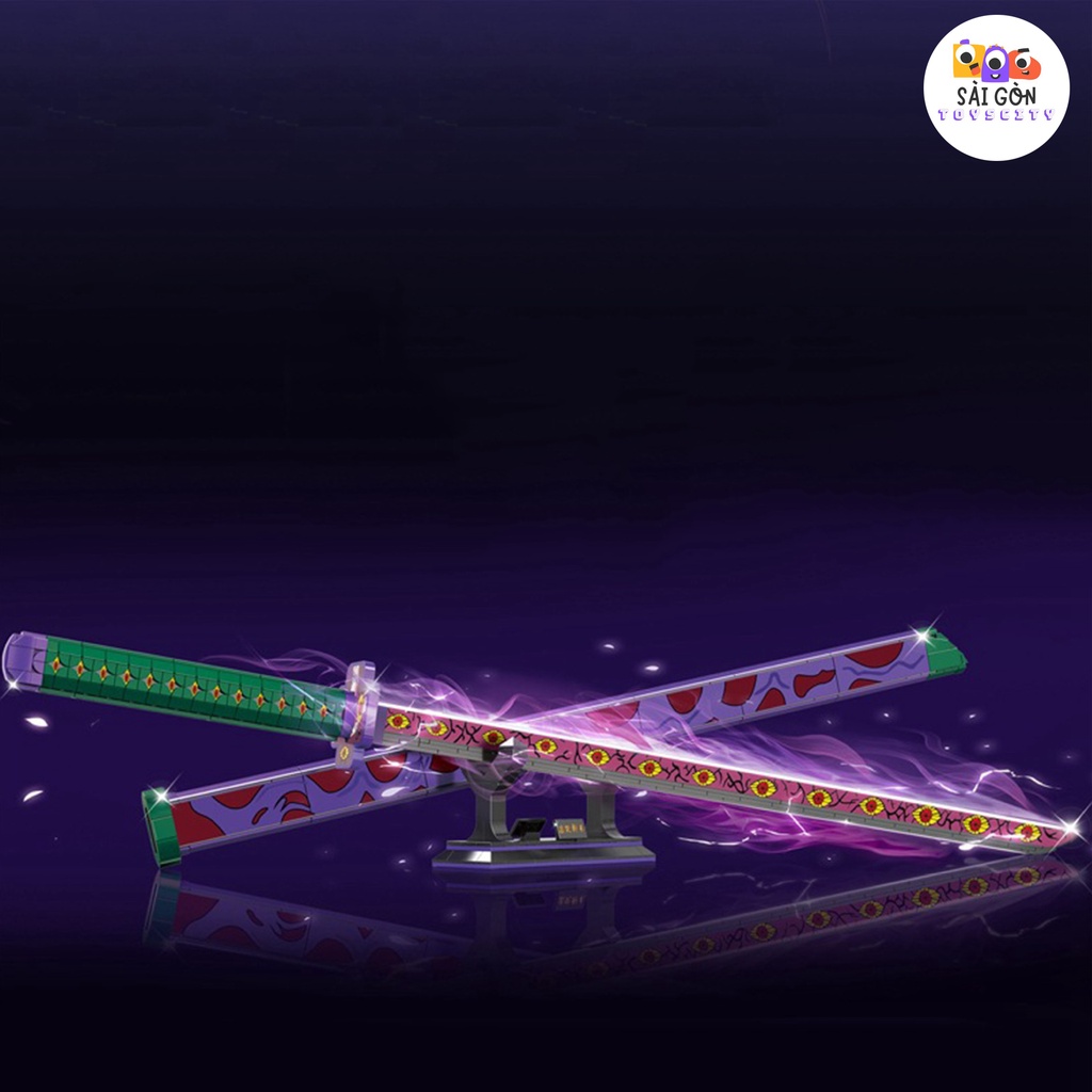 Đồ Chơi Lắp Ráp Mô Hình Kiếm Kokushibou Thượng Huyền Nhất Trong Kimetsu No Yaiba DK1511 Với 789 Mảnh Ghép