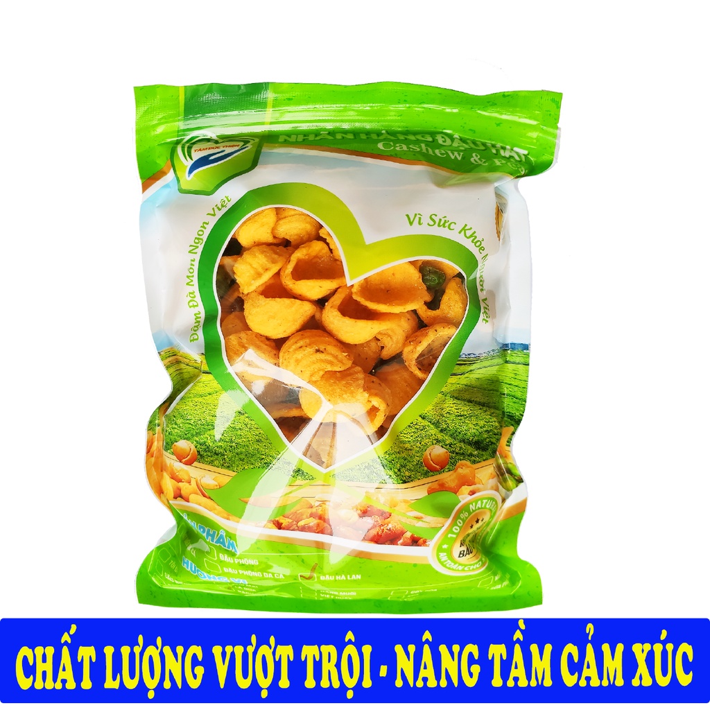 Túi Bánh Vỏ Sò & Đậu Hà Lan 205GR Tâm Đức Thiện Túi Zip