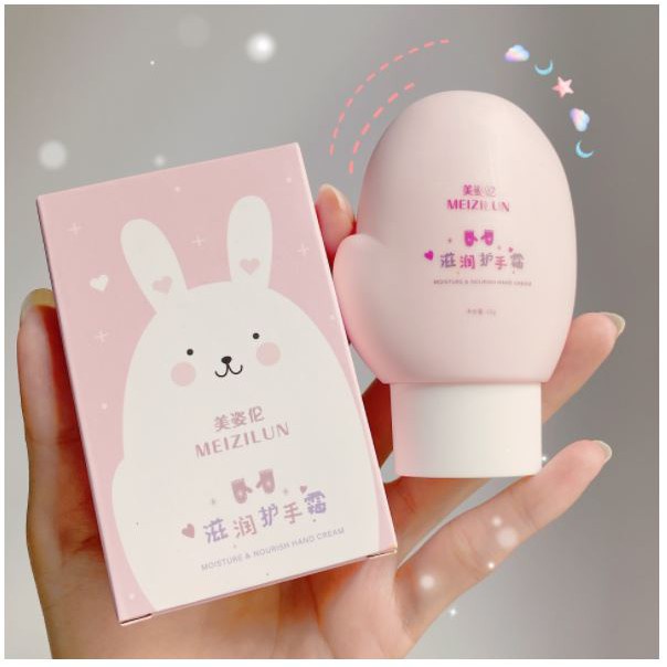 Kem dưỡng da tay Meizilun 60ml Hình bàn tay đáng yêu nội địa Trung