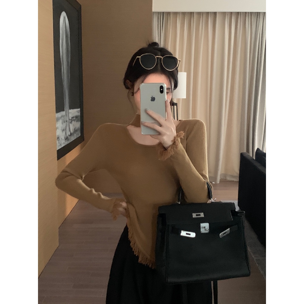 NRVP Áo Sweater Dài Tay Thiết Kế Đơn Giản Thời Trang Theo Phong Cách Hàn Quốc Cho Nữ