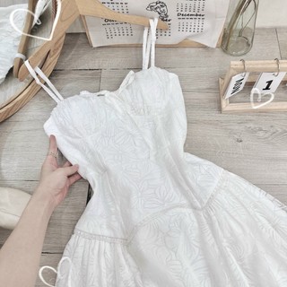 ĐẦM MIDI HAI DÂY CÚP NGỰC