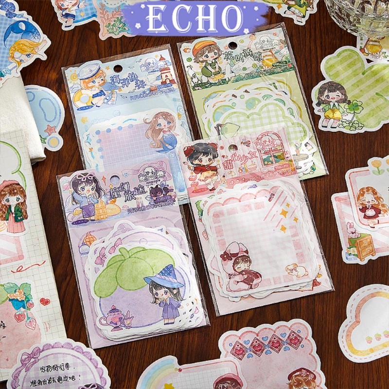 Set giấy note hoạt hình dễ thương 30 tờ