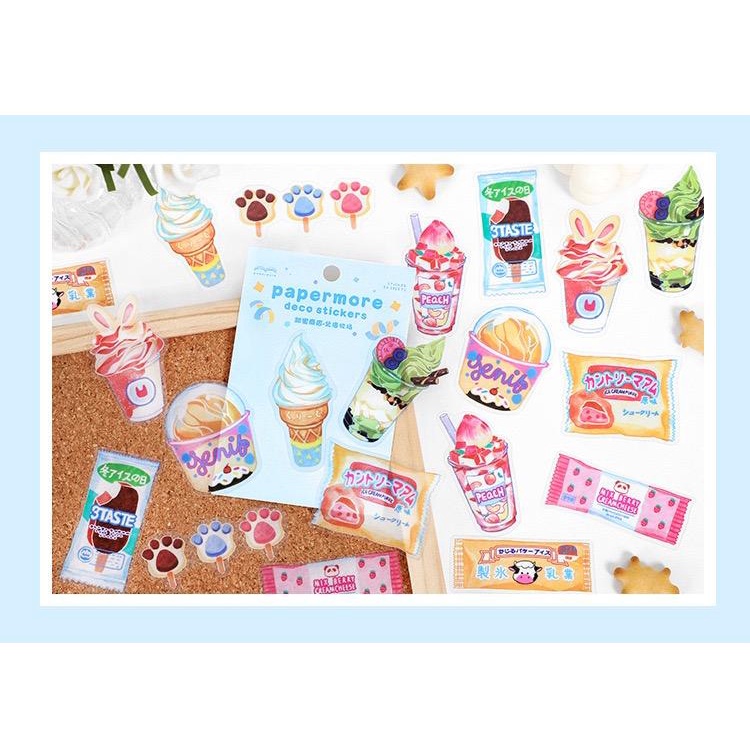Bộ 20 sticker/hình dán Sweet Store họa tiết dễ thương