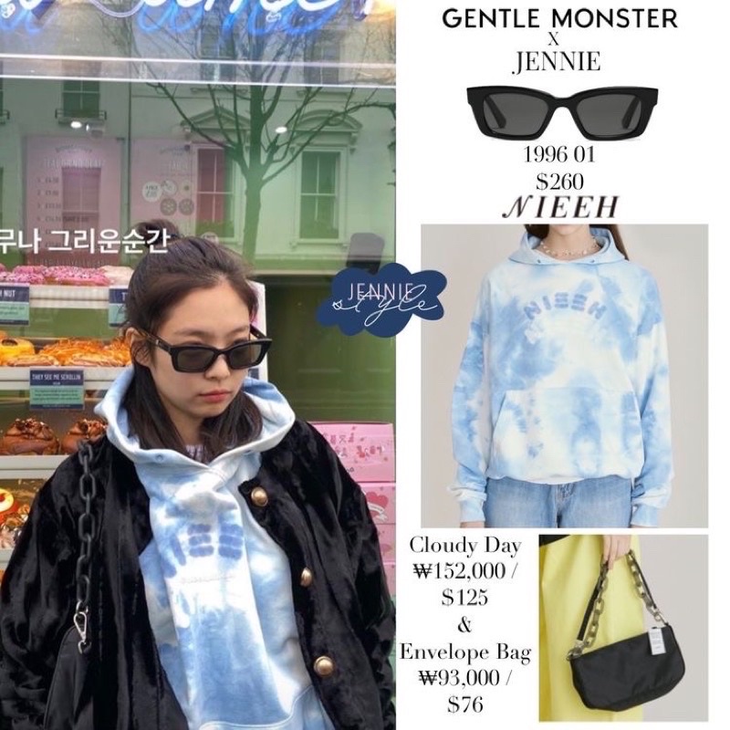 Áo hoodie tie dye loang màu NIEEH giống Jennie, Jisoo Blackpink, Yeri Red velvet, Treasure