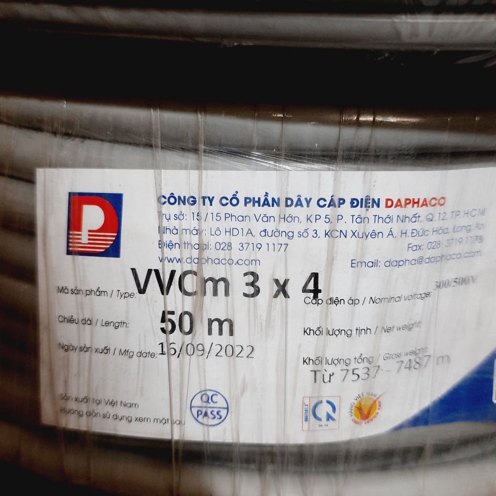 Dây điện VVCm Lion 2,3 ruột xám tròn mềm 300/500V - bán lẻ 5m tới