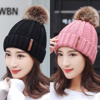 Mũ len hàn quốc cục bông chất dày đẹp