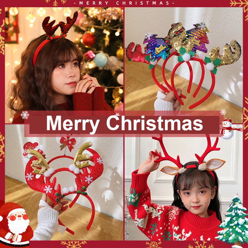 Băng Đô Cài Tóc Trang Trí Giáng Sinh Mới 2022 cài tóc noel