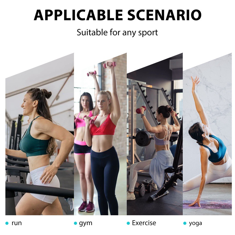 Set 4 Băng Đô Thể Thao Dày Dặn Co Giãn Chống Trượt Và Thấm Mồ Hôi Cho Nam Và Nữ