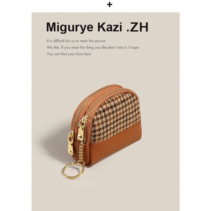 Ví Mini Đựng Tiền Xu Có Khóa Kéo kf188