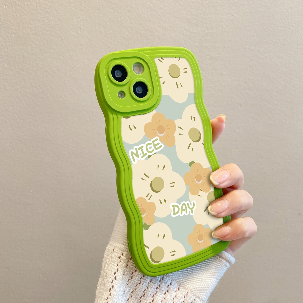 Ốp Điện Thoại In Hoa Chống Rơi Chống Dấu Vân Tay Cho iPhone 7 / 8plus 6plus 13Pro 14 11 12Promax 8 13 12Pro XR X XSMax 14plus