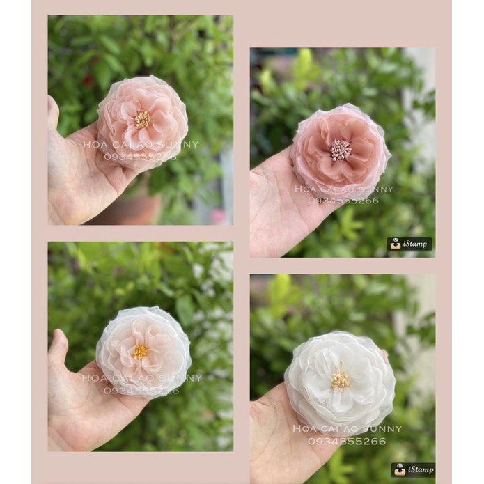 Hoa cài áo handmade - Hoa hồng Juliet nhiều màu
