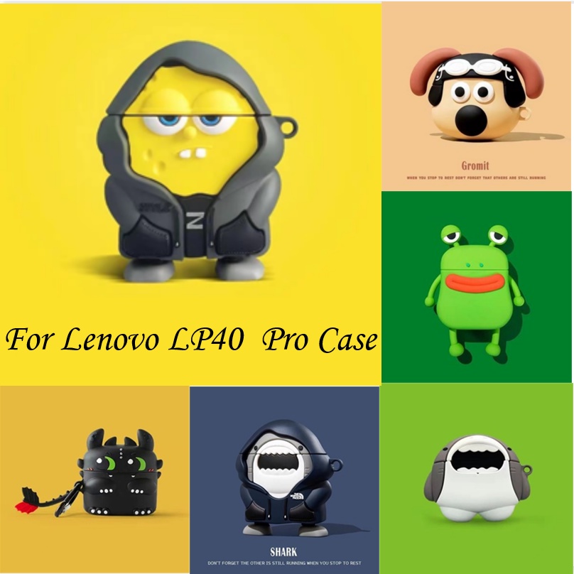 [Giao hàng nhanh] Vỏ bảo vệ tai nghe hoạt hình Lenovo LP40 Pro