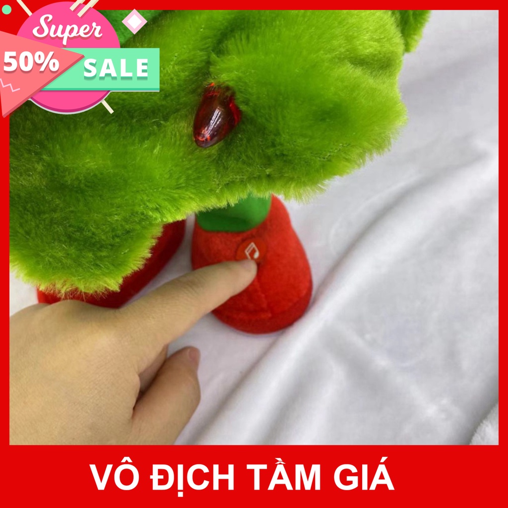 Cây Thông Nhảy Múa Vui Nhộn, Có Đèn và Âm Thanh, Đồ chơi Giáng Sinh dành cho bé