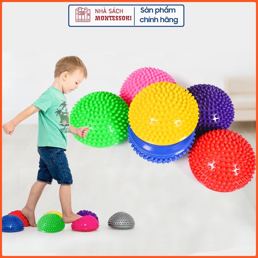 Đồ chơi bóng gai cân bằng - điều hoà trị liệu cảm giác cho trẻ chậm nói tự kỷ tăng động giảm chú ý - Nhà sách Montessori