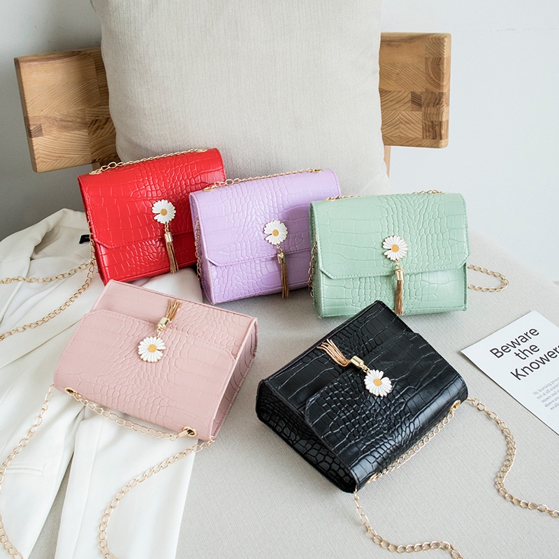 Túi đeo chéo vai nữ mini da hàn quốc cute đẹp nhiều màu có khóa giá rẻ S3 T174