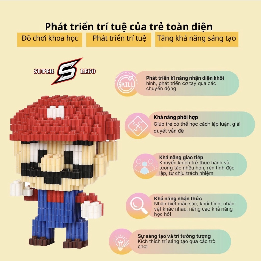 Đồ chơi lắp ráp Le-go mini hình Shin , mô  hình 3D